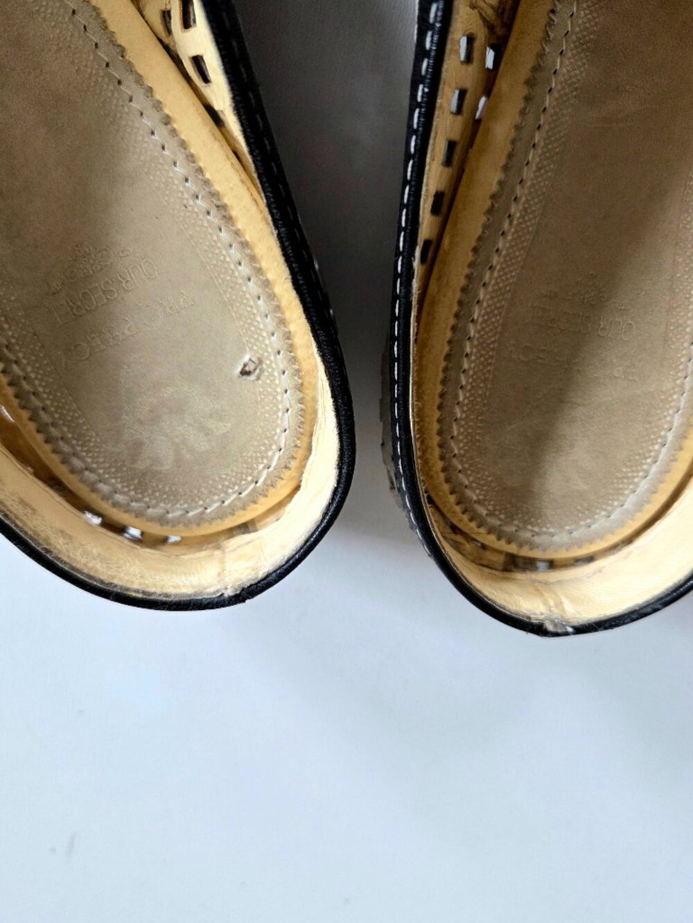 Prophecy Our Secret Black White Perforated Slip On Mules Genuine Leather Size 40 - Picture 2 of 11